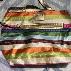 Multi color tote bag